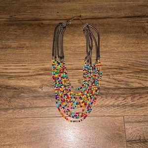 Multicolored beaded necklace